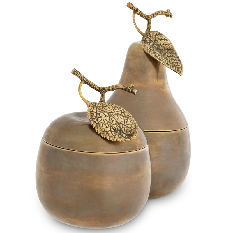   Eichholtz Box Apple & Pear set of 2 brass     | Loft Concept 