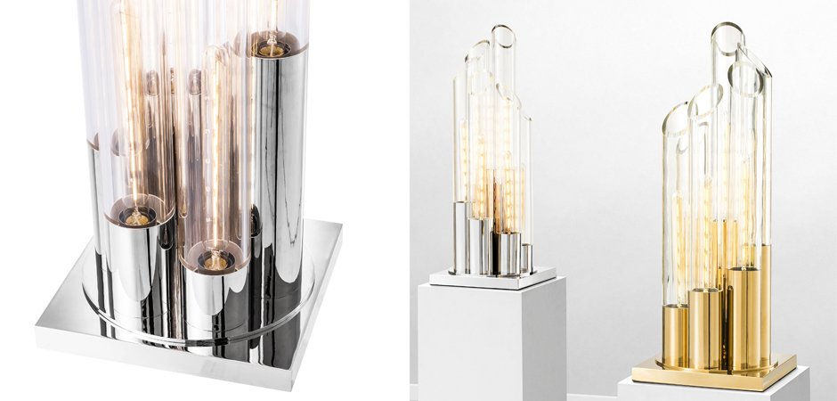 Настольная лампа Eichholtz Table Lamp Paradiso Nickel - Loft-Concept в Москве