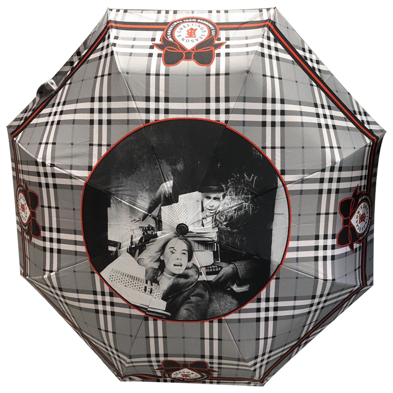 Зонт раскладной BURBERRY дизайн 003 Серый цвет