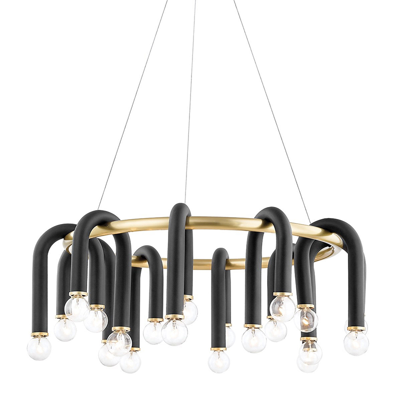  Paulson floppy chandelier round gold     | Loft Concept 