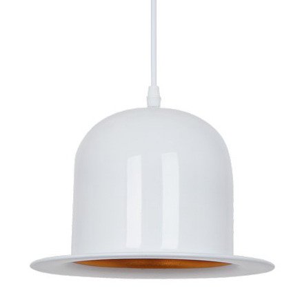   Pendant Lamp Banker Bowler Hat White II    | Loft Concept 