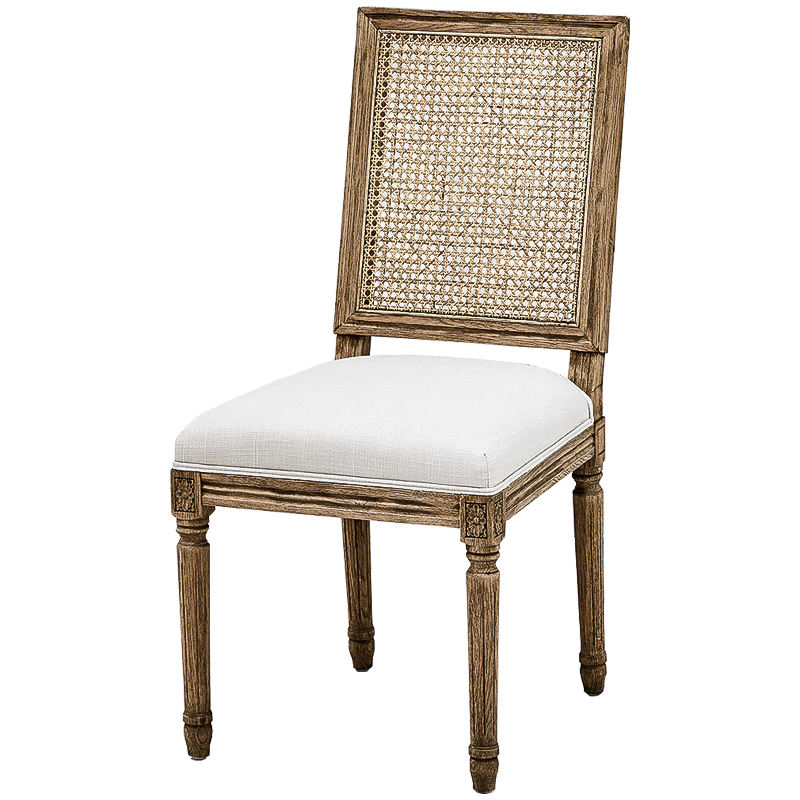  French Provence Rattan Beige Stool     | Loft Concept 