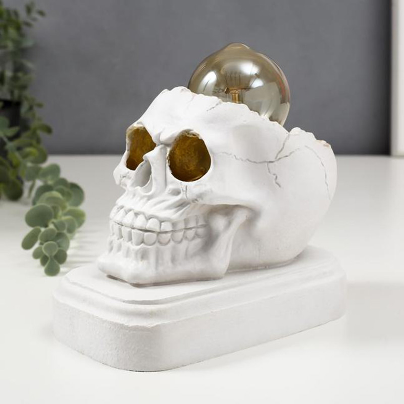   White Skull Table Lamp    | Loft Concept 