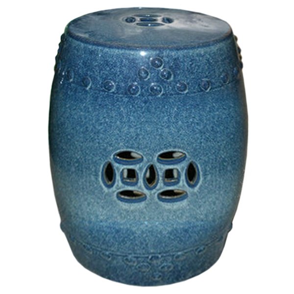   ceramic garden stool blue AMBRE      | Loft Concept 