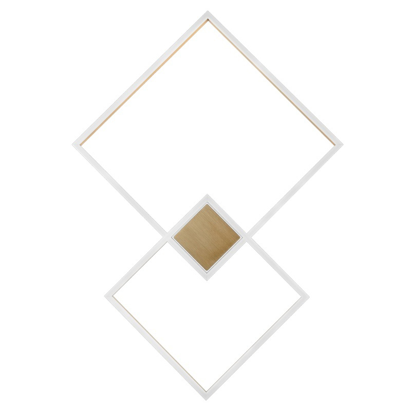   Squares Two Geometrical Shape Ceiling Light     | Loft Concept 