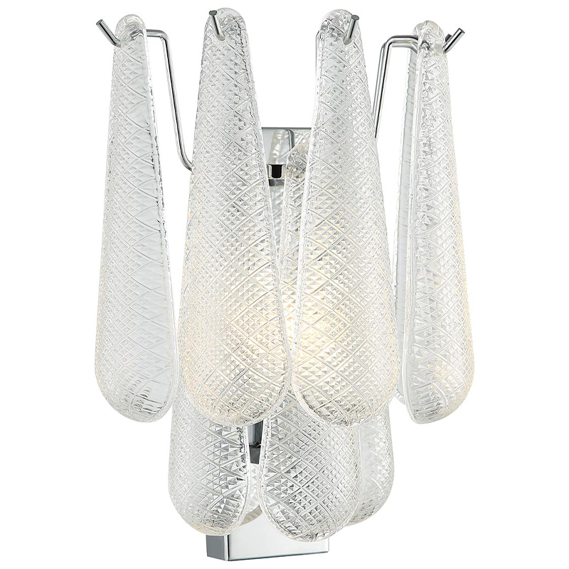  Textured Glass Drops Wall Lamp     | Loft Concept 