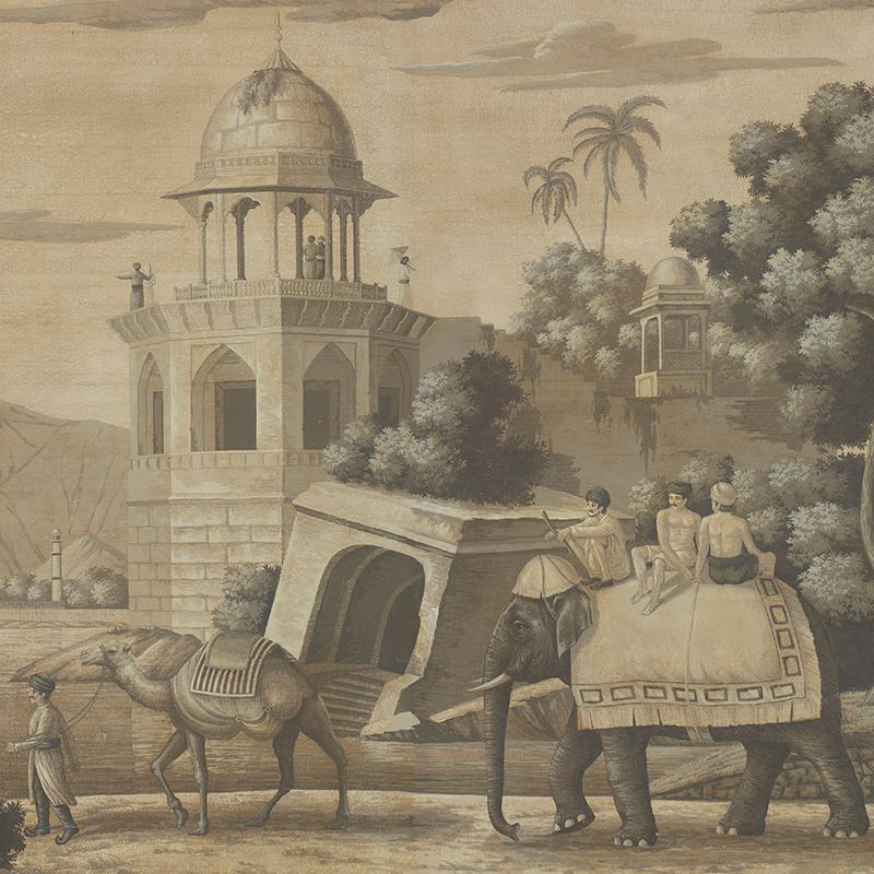    Early Views of India Eau Forte on antique scenic Xuan paper    | Loft Concept 