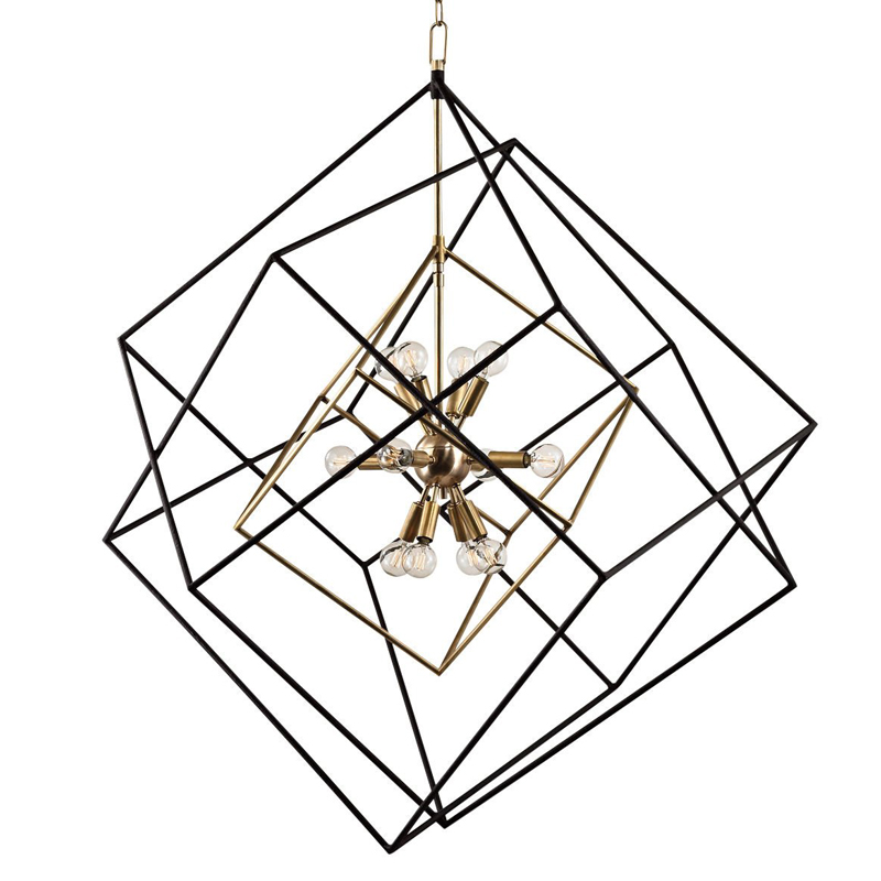 CUBIST Pendant Black and Gold 9 lamp     | Loft Concept 