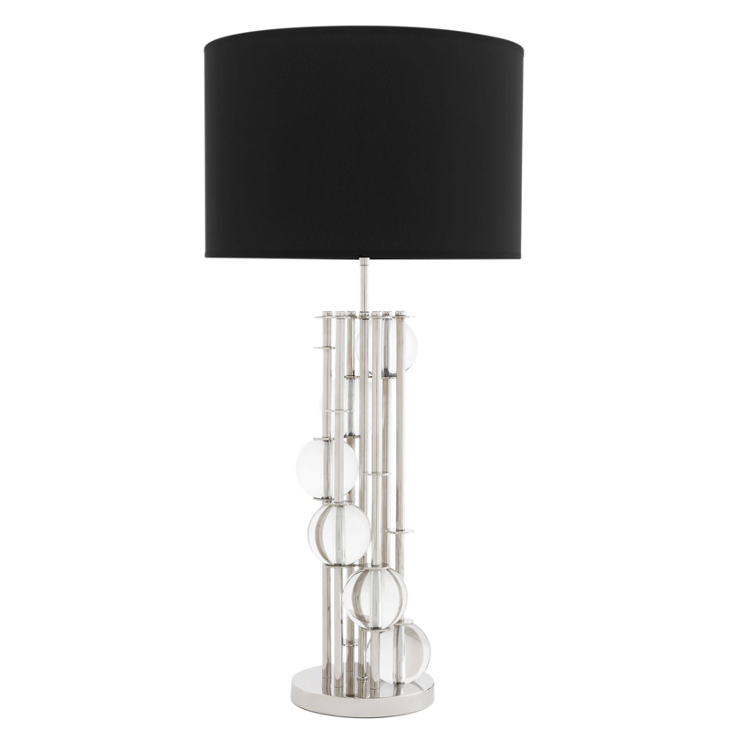   Eichholtz Table Lamp Lorenzo Nickel & black      | Loft Concept 