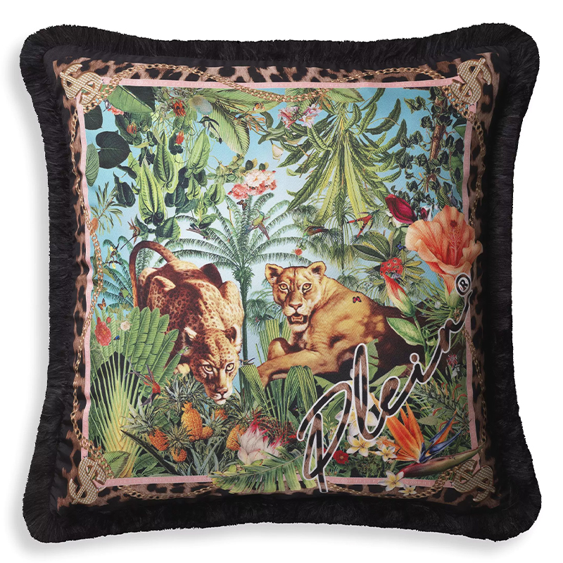 Подушка Philipp Plein Cushion Silk Exotic 50 x 50