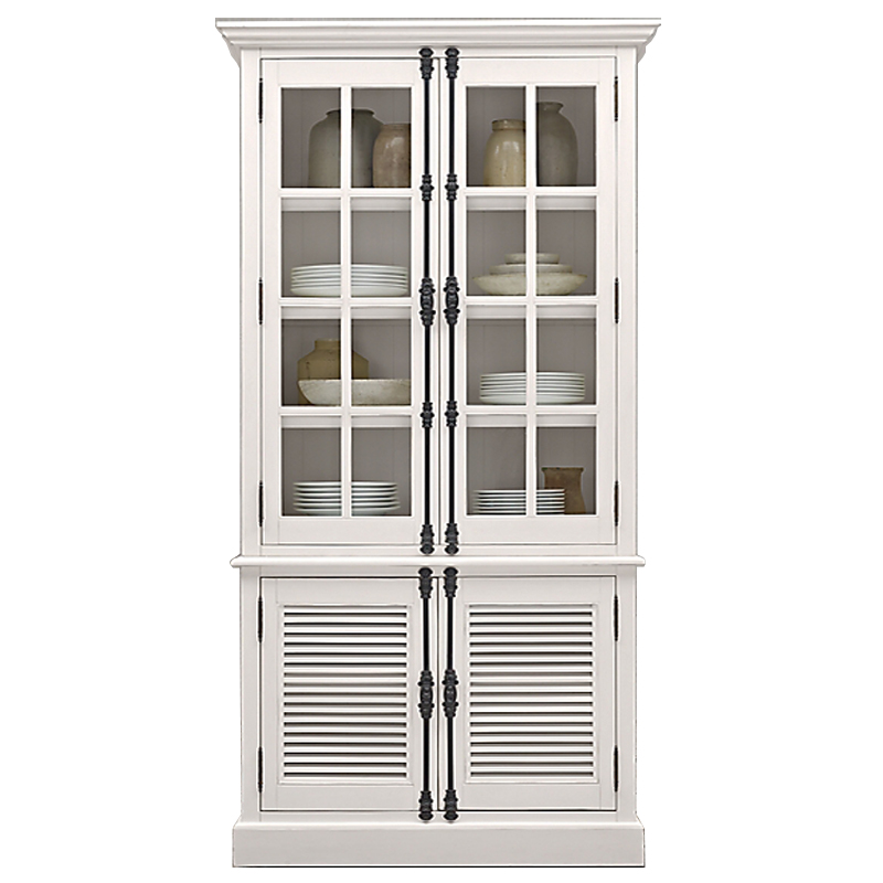 RH Shutter Double-Door Sideboard & Glass Hutch       ̆    | Loft Concept 