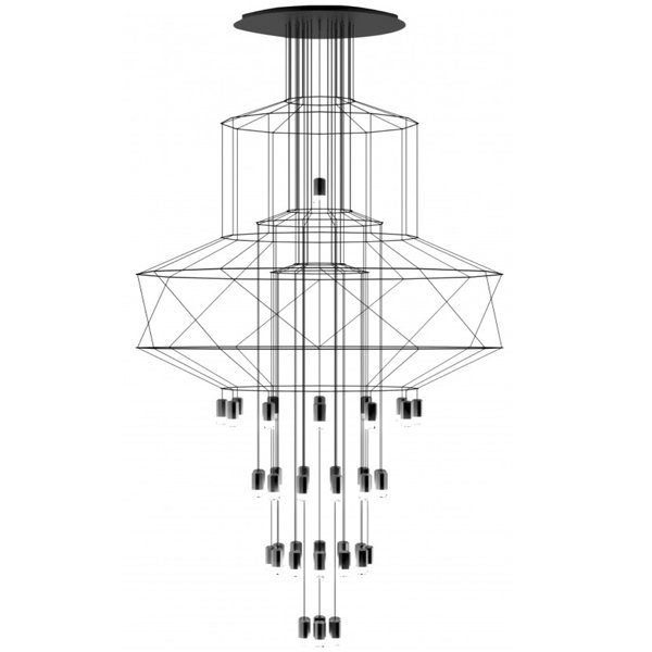  Wireflow Chandelier 0374 Suspension lamp    | Loft Concept 
