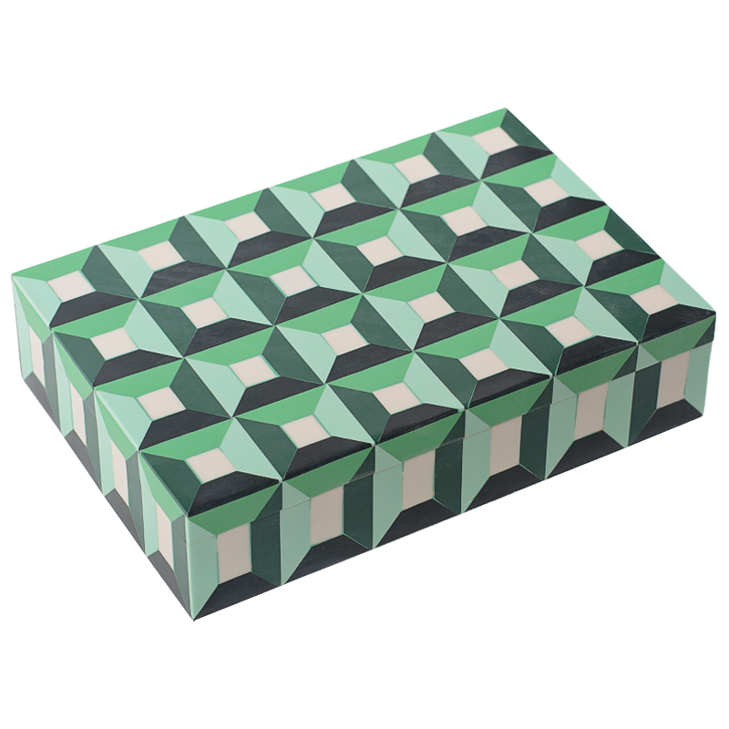  Squares Green Bone Inlay Box     | Loft Concept 