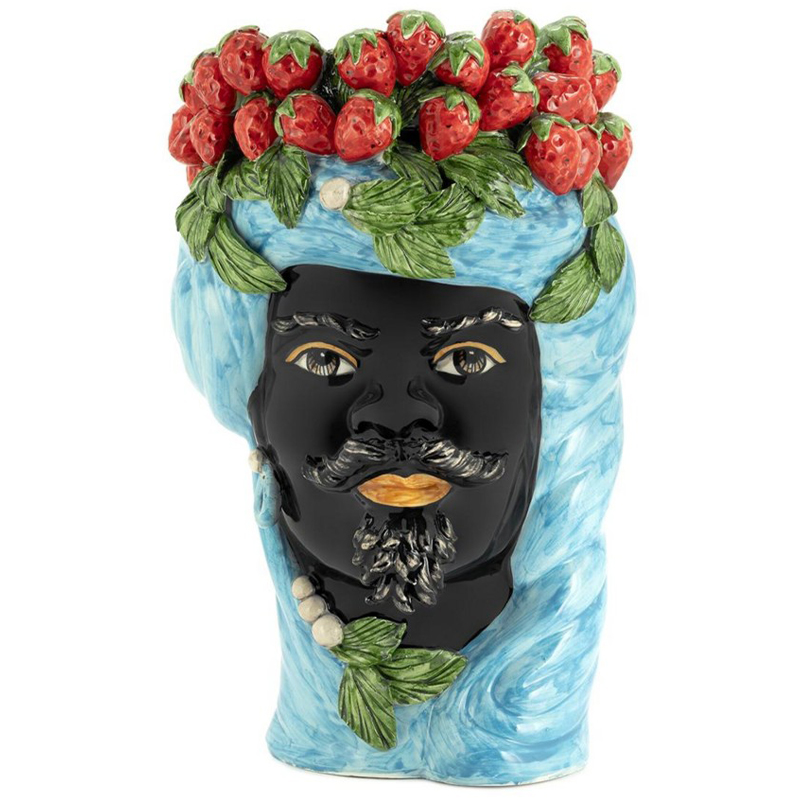  Vase Strawberries Head Man Azure       | Loft Concept 