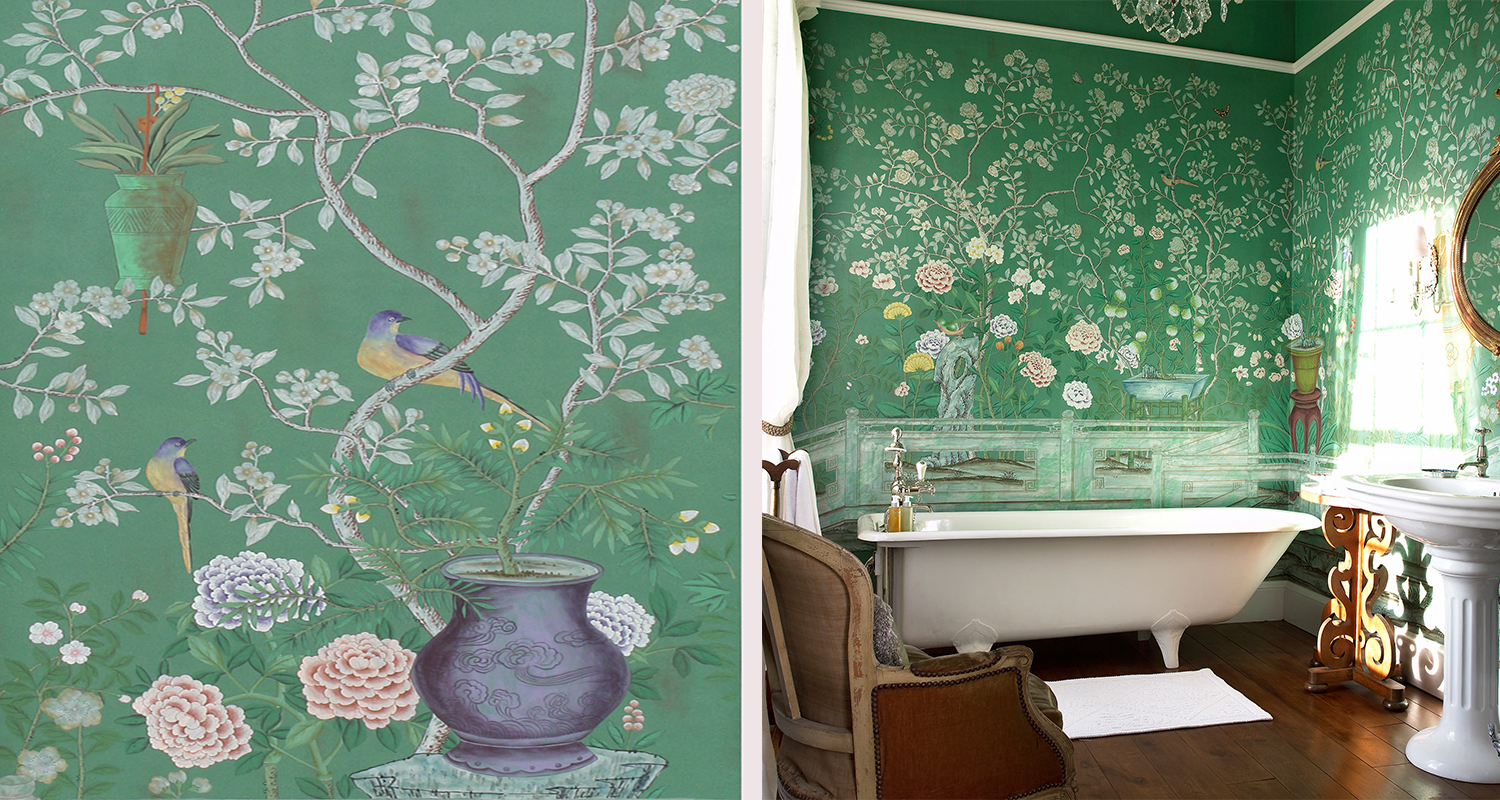Обои ручная роспись Temple Newsam Green - фото №1