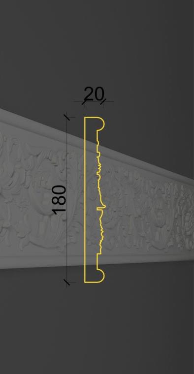 Молдинг с орнаментом MO-10 в Москве