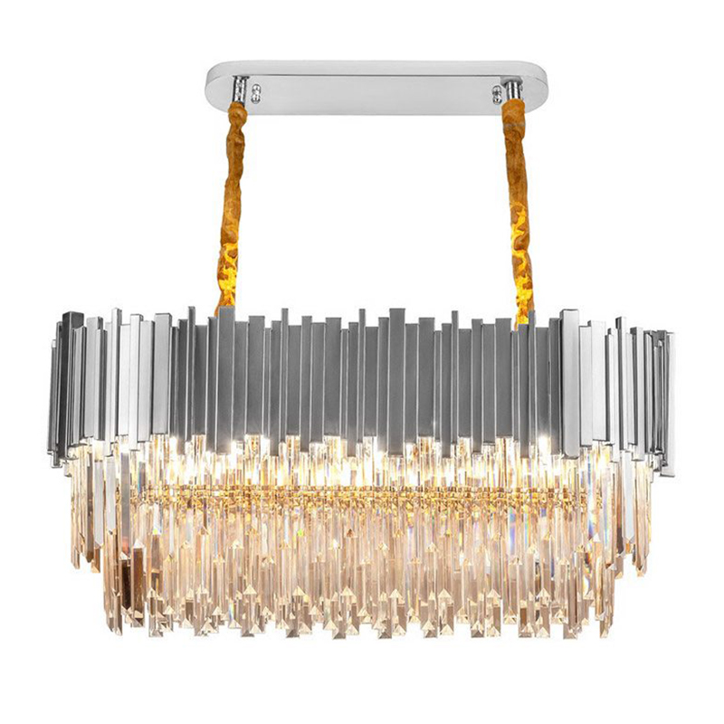    Cascade Glass Metal Luxxu Chandelier 100 Silver      | Loft Concept 