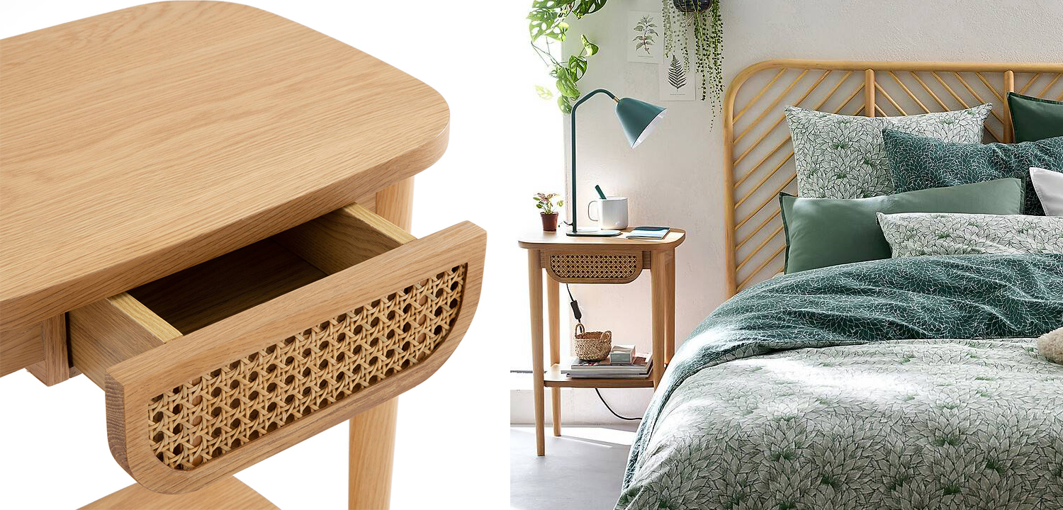 Приставной стол Morten Wicker Side Table - фото №1