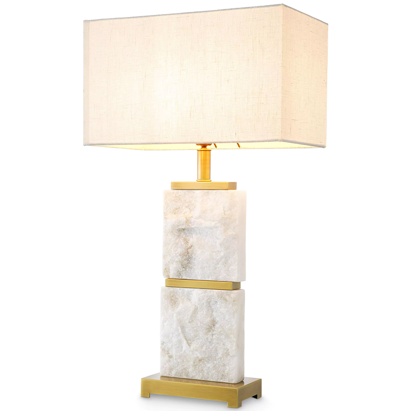   Eichholtz Table Lamp Newton L Marble     Bianco   | Loft Concept 