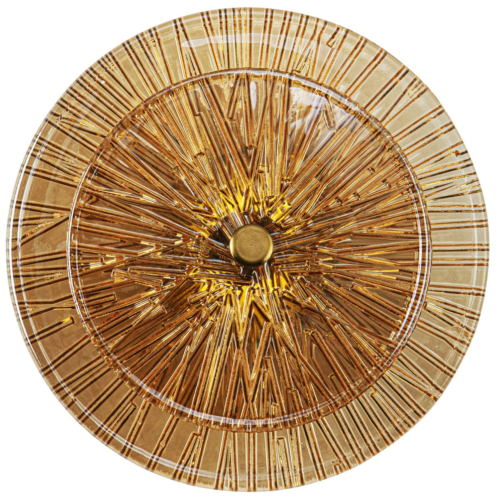 

Бра в форме диска из рельефного коричневого стекла Decorative Glass Discs Wall Lamp