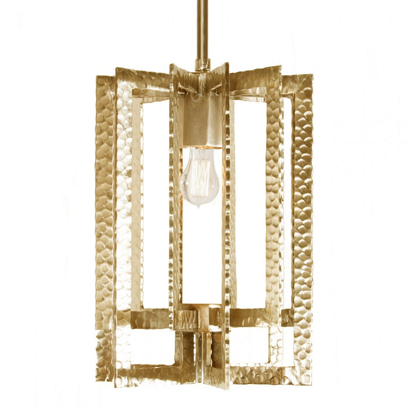   Textured Cage Pendant Lamp gold    | Loft Concept 