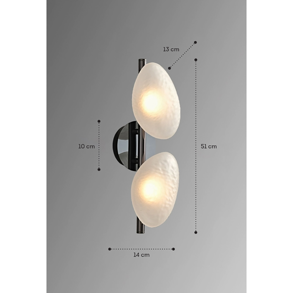 Бра LINDIS FROST LONG WALL 2 лампы Молочное стекло  в Москве