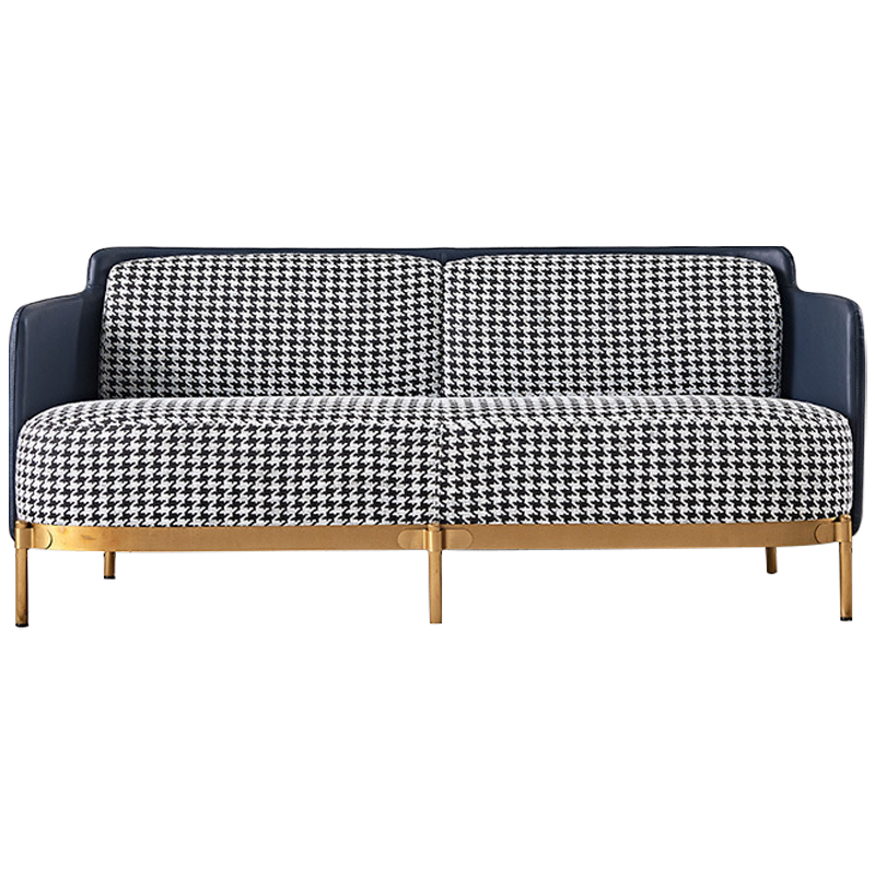  Pied de Poule Blue Sofa -     | Loft Concept 