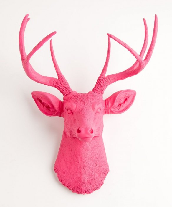 

Голова оленя - Розовая