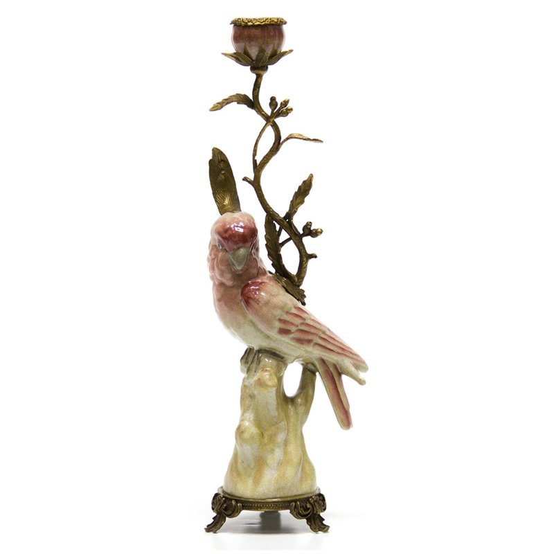 Pink Parrot Candlestick L or R   (Rose)   | Loft Concept 