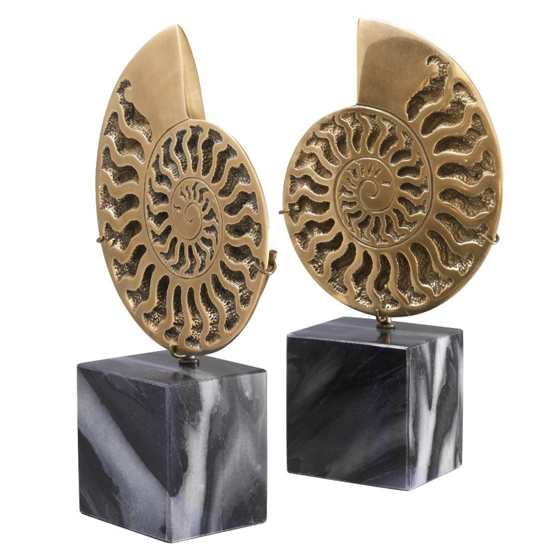  Eichholtz Object Ammonite Set of 2     Nero   | Loft Concept 