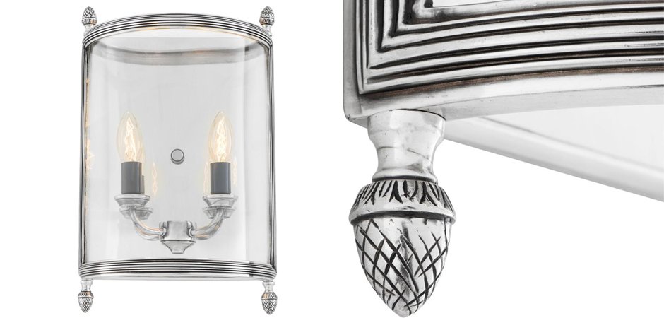 Бра Wall Lamp Lennon M Silver - Loft-Concept в Москве