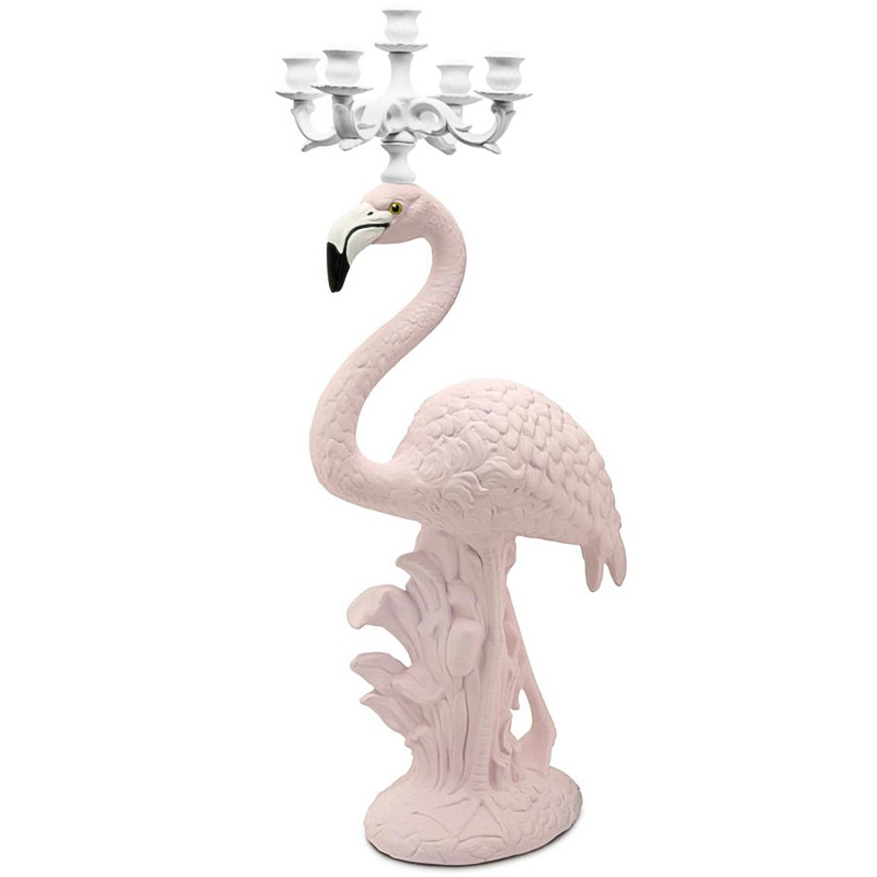  Candleholder Flamingo Bisc. White Pink     | Loft Concept 