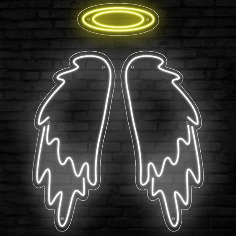    White Wings Neon Wall Lamp      | Loft Concept 