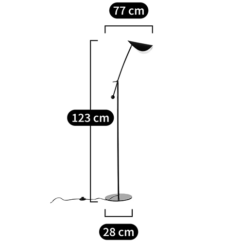     Aracea Black Floor Lamp  