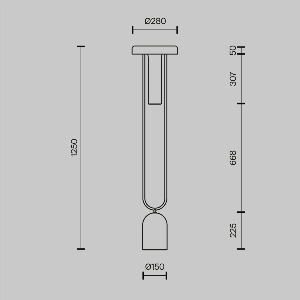 Напольный торшер светодионый Ikebana 3000К 24Вт в Москве