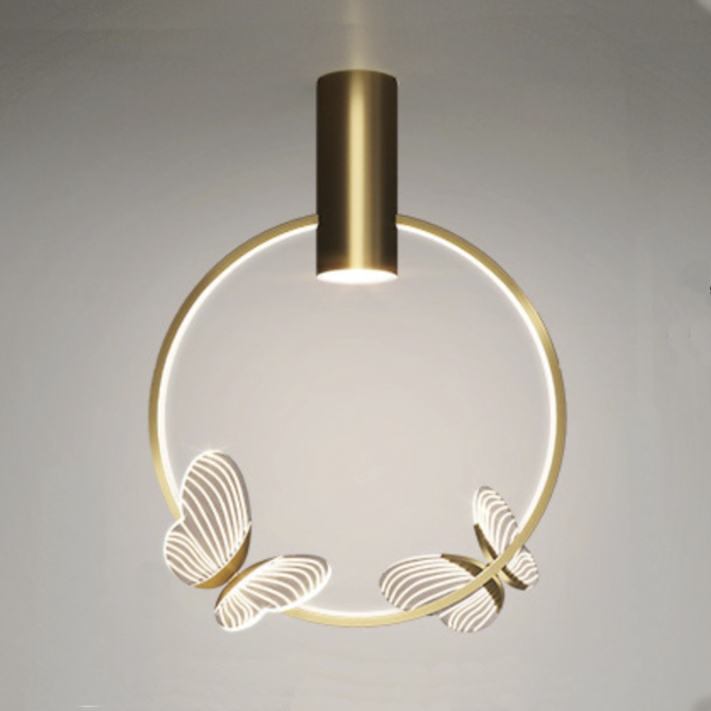 

Потолочный светильник с декоративными светящимися бабочками Butterfly Double disk F