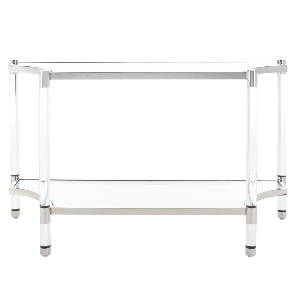 Консоль в современном стиле из акрила и металла Weightless Console 103500₽