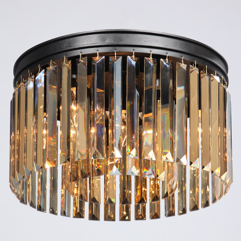   ODEON Amber GLASS Prism Round 2-TIER 40     | Loft Concept 