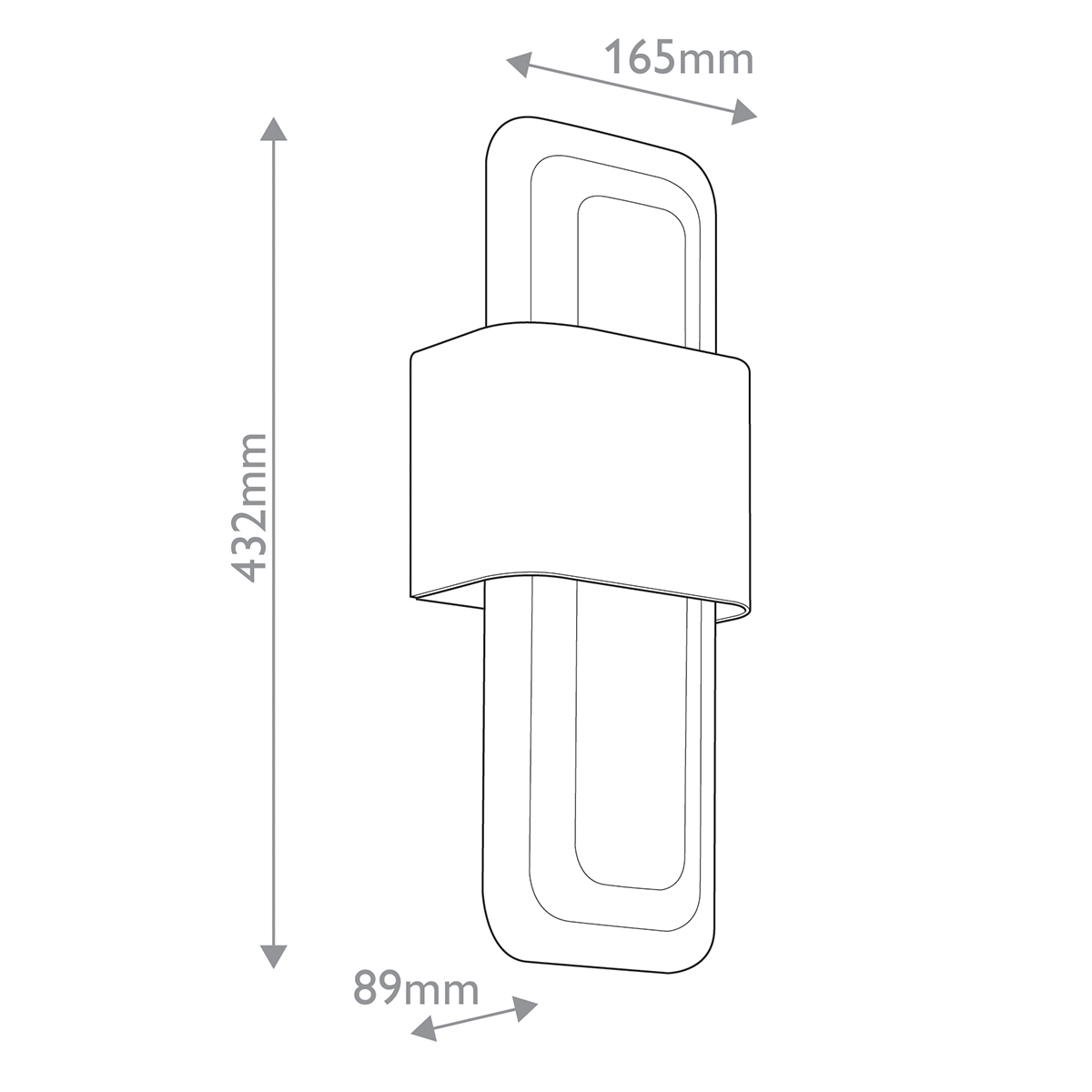 Бра с прямоугольным стеклянным плафоном Kichler в Москве