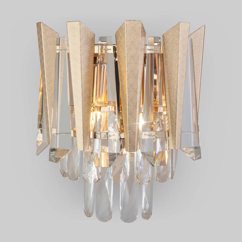  Crystal Edge Sconce  (Transparent)    | Loft Concept 