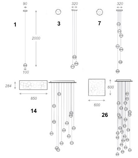 Bocci Led Crystal Glass Ball 1 в Москве