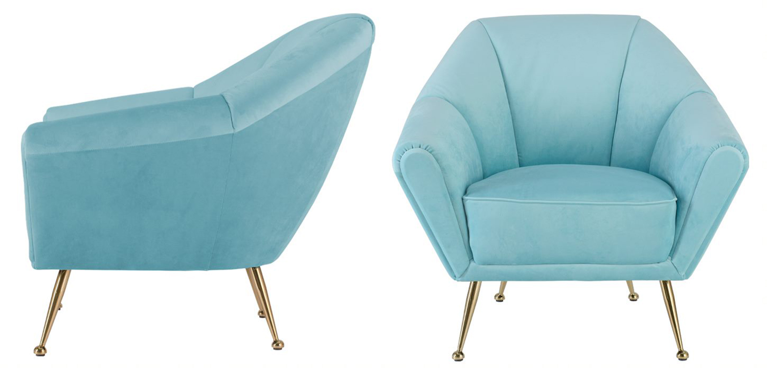 Кресло Brunner Chair light blue - фото