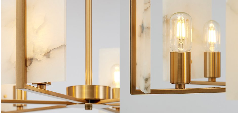 Люстра Marble square Chandelier - фото №1