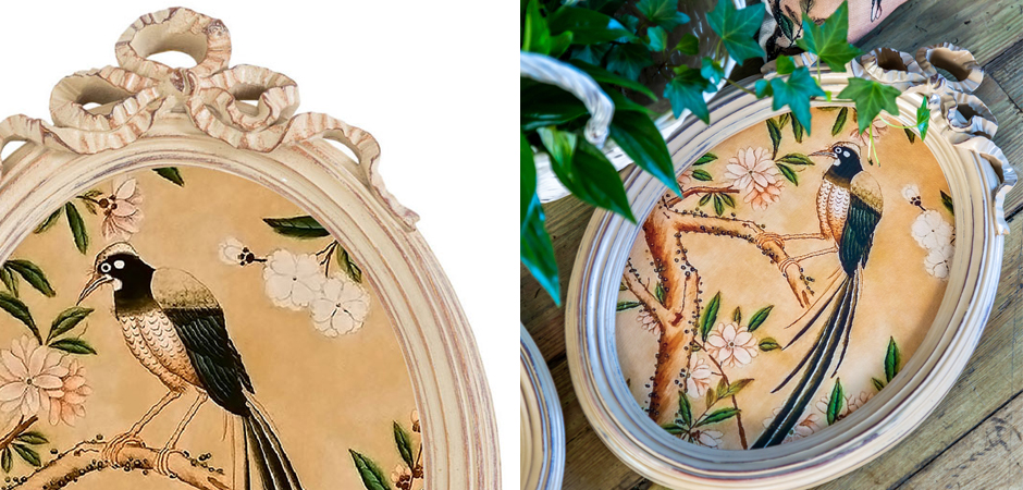 Картина в раме «Бернадетт» Beige and Green Chinoiserie 2 Картина в раме «Бернадетт» Beige and Green Chinoiserie 2 - Loft-Concept в Москве