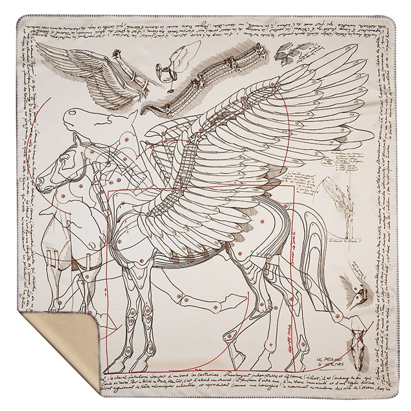 

Плед Hermes Pegasus Beige Plaid
