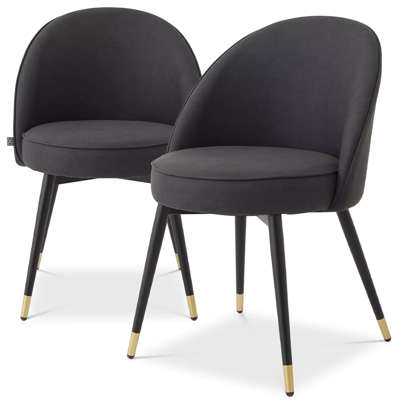     Eichholtz Dining Chair Cooper Set of 2 Grey      | Loft Concept 