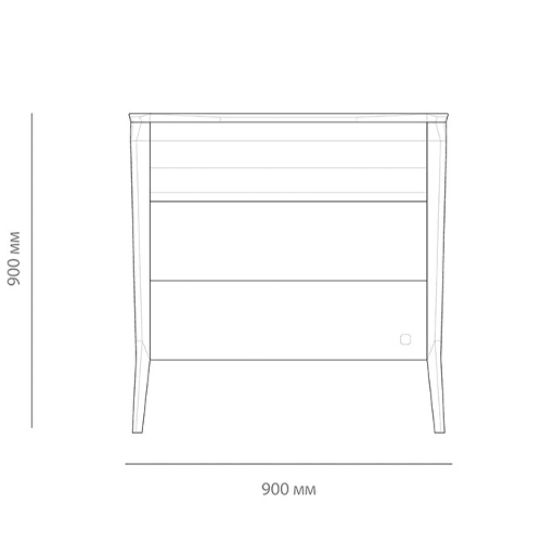 Комод из массива дуба с 3-мя ящиками Tasteful Furniture в Москве