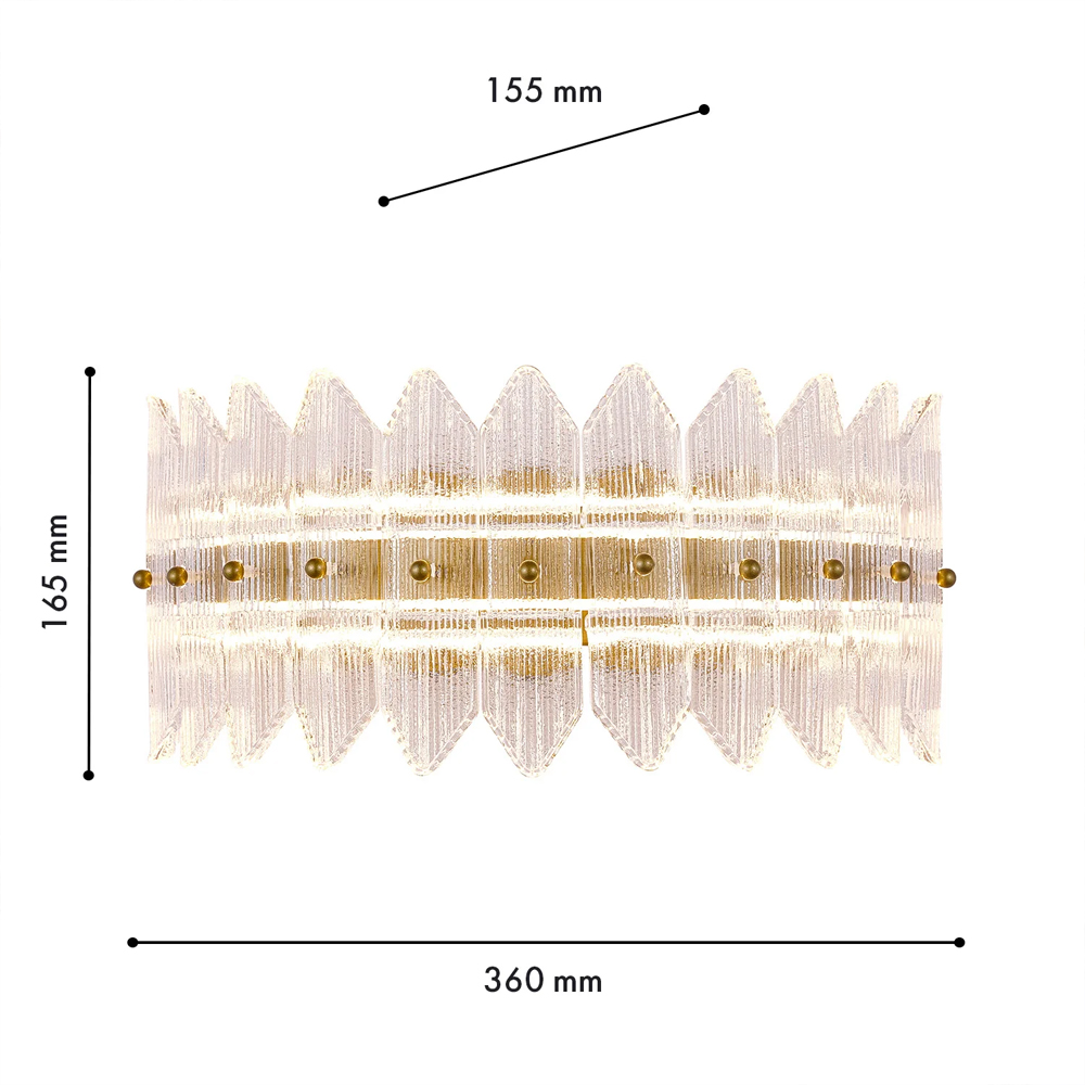 Бра с декоративными элементами в виде лепестков Round Light Flashing в Москве