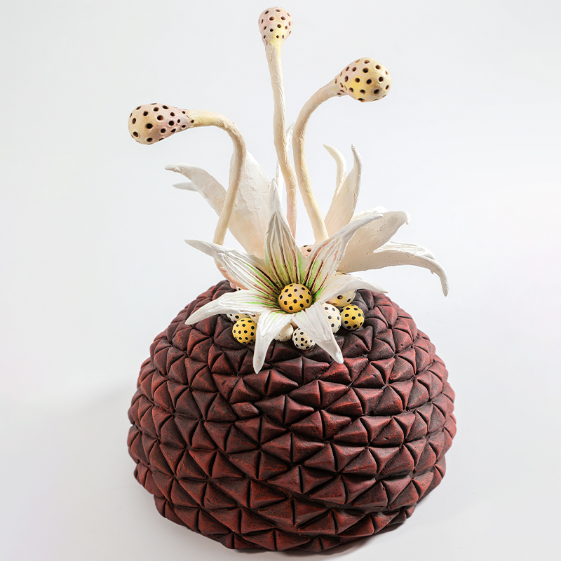 Статуэтка тропический фрукт Pandora Tropical Fruit Brown Red Creamy Flowers Мульти Кремовый Красный в Москве | Loft Concept 