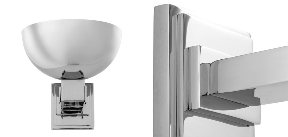 Бра Eichholtz Wall Lamp Haussman Nickel - Loft-Concept в Москве